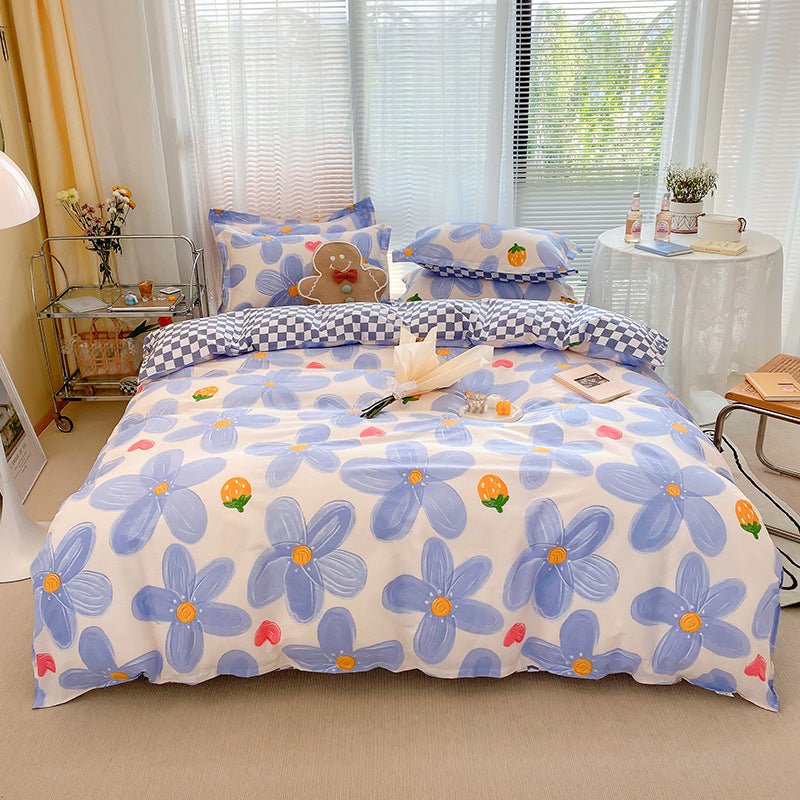 Playful Bear Checkered Comforter Set