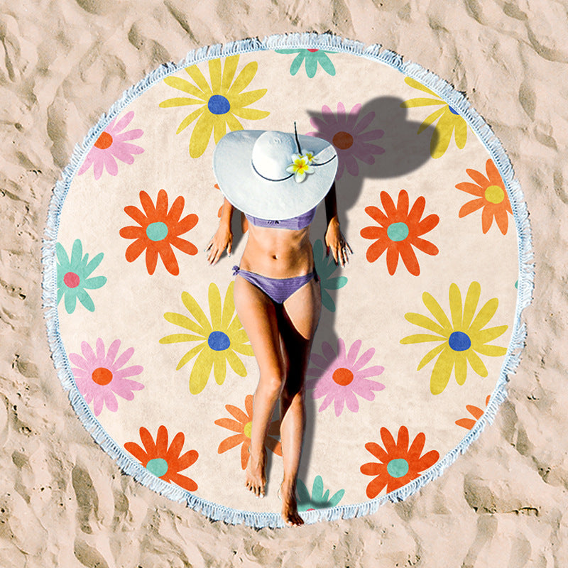 Rundstrand towel with unique sunset design Stornfield