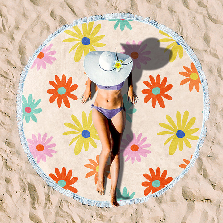 Rundstrand towel with unique sunset design Stornfield