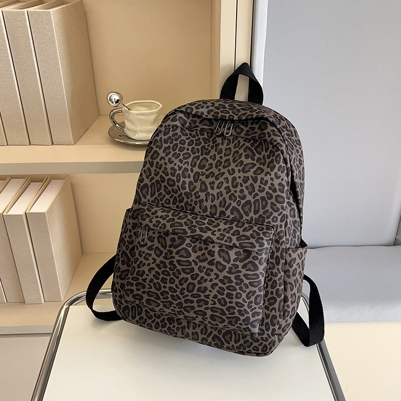 Stylish Backpack in Leopard Print Stornfield