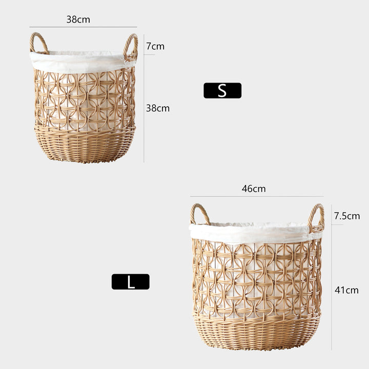 Handwoven storage basket made of natural material Stornfield