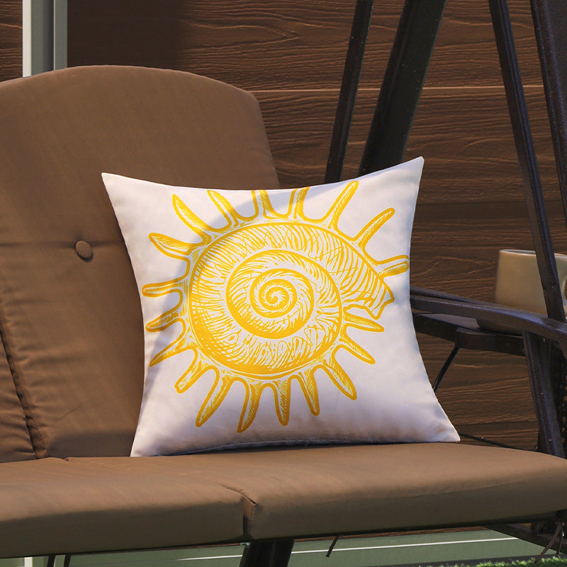 Stylish decorative cushion with maritime star design