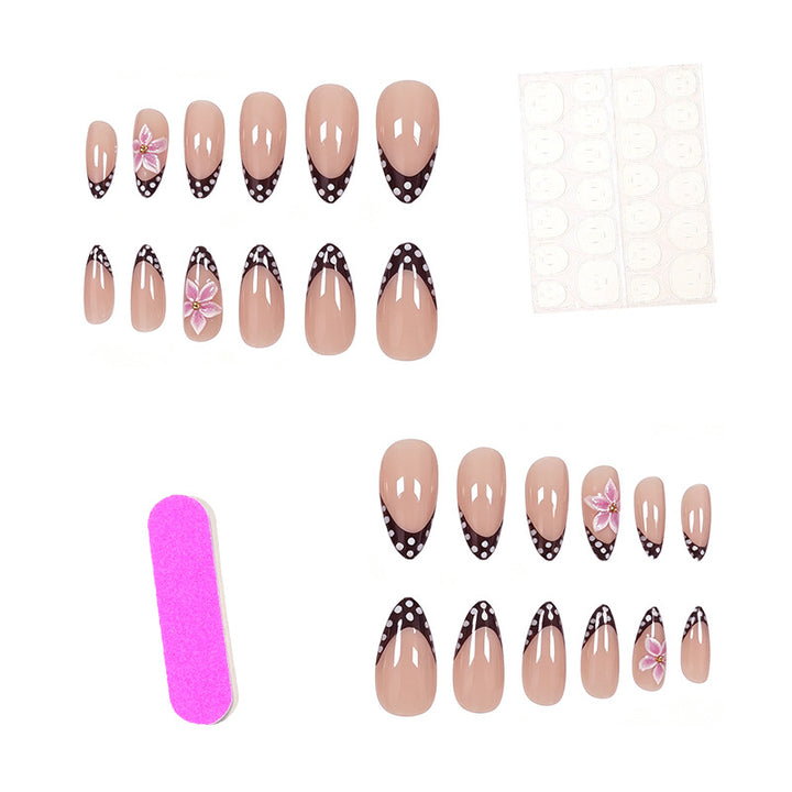 Floral Accented Stiletto Nail Art Stornfield