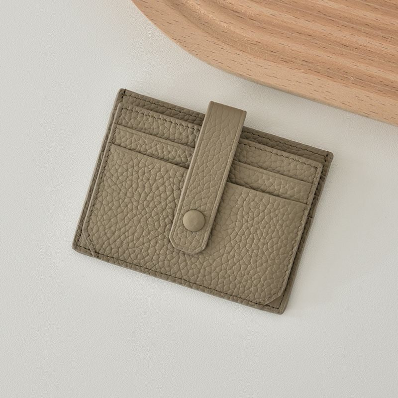 Premium Leather Snap Closure Cardholder Stornfield