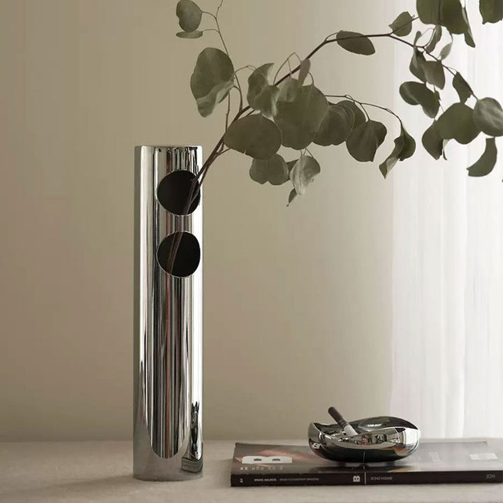 Elegant Steel Decorative Vase