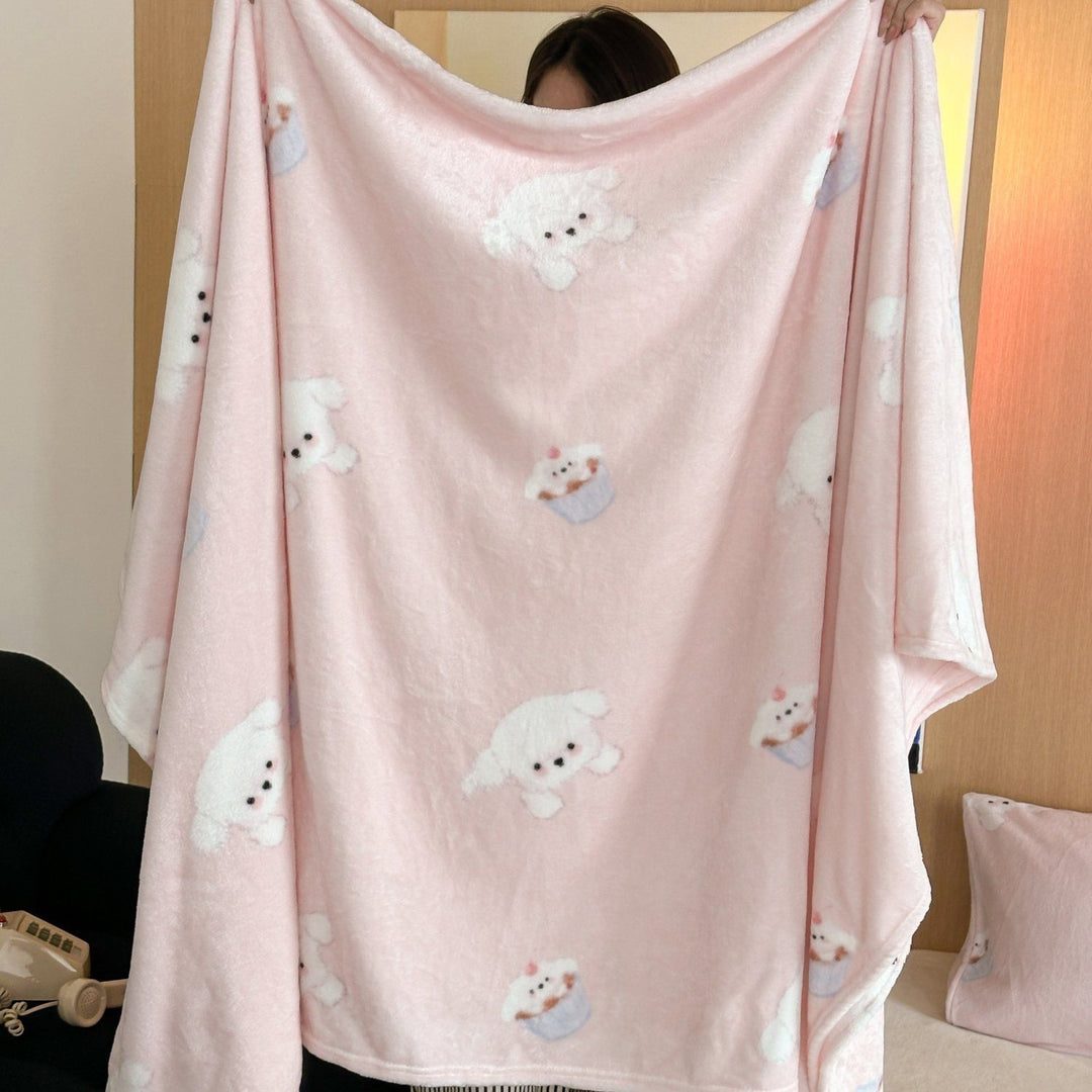Adorable Character-Themed Fleece Blanket