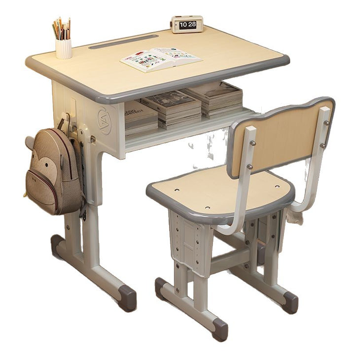 Height adjustable desk and chair Stornfield