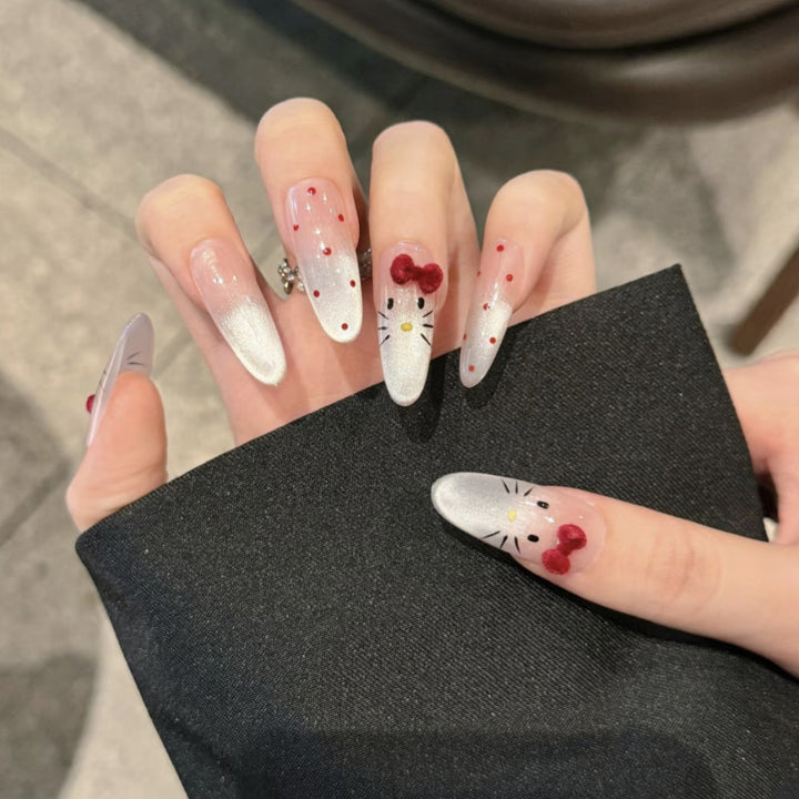 Decorative Press-On Nail Art Set with Character Design Stornfield