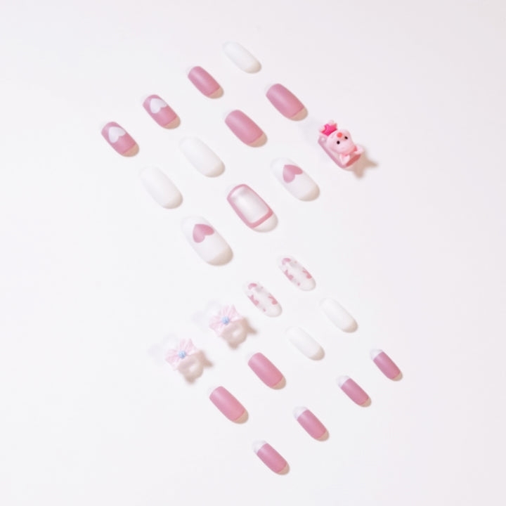 Artificial nail art with playful animal design Stornfield