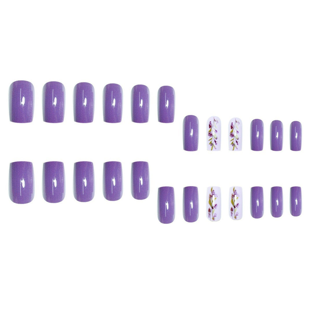 Floral Nail Art Press-On Extensions Stornfield