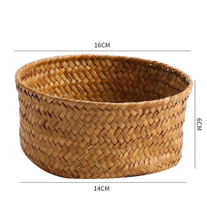 Handmade Natural Fiber Storage Basket Stornfield