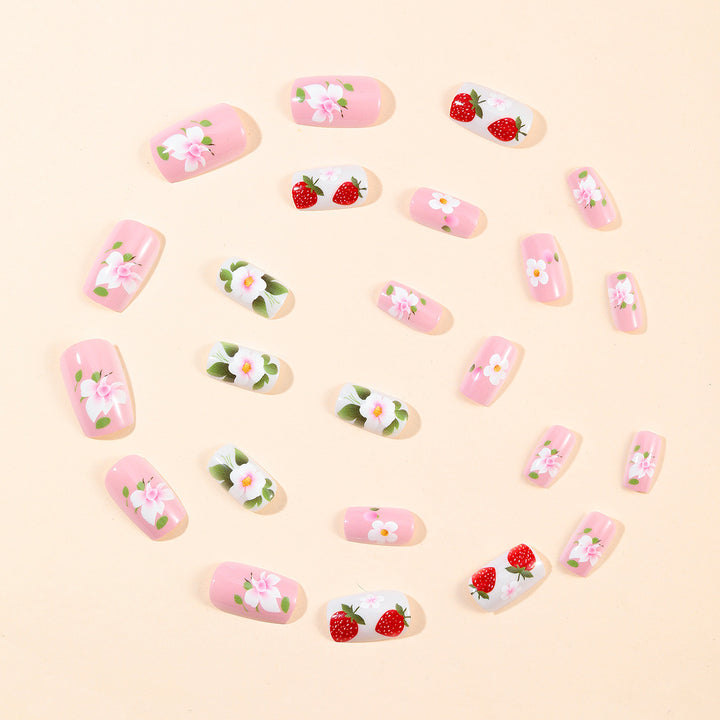 Strawberry Floral Nail Art Set Stornfield