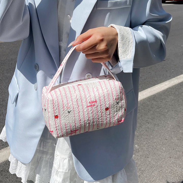 WoCharming Quilted Travel Cosmetic Bag Stornfield