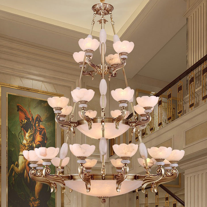 Ornate Floral Design Chandelier