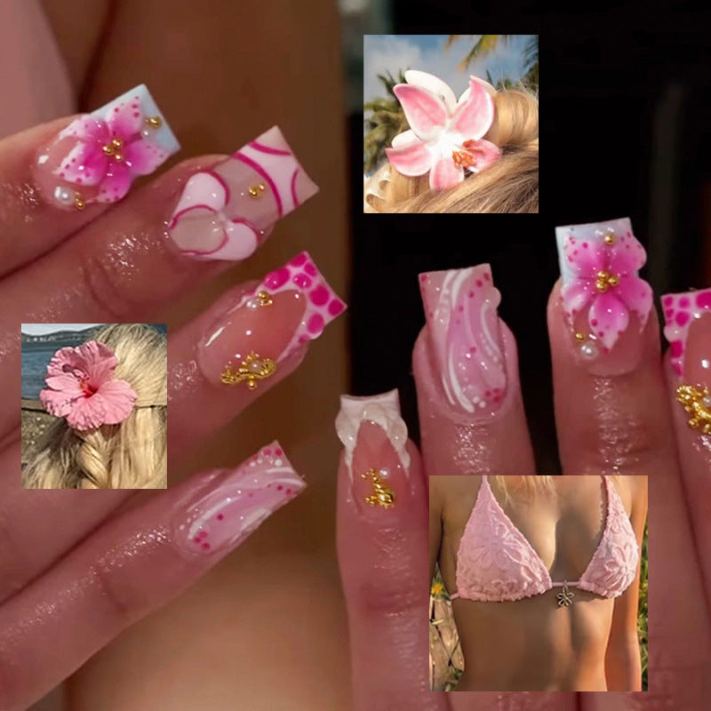 Artistic 3D Decorative Press-On Nail Tips Stornfield