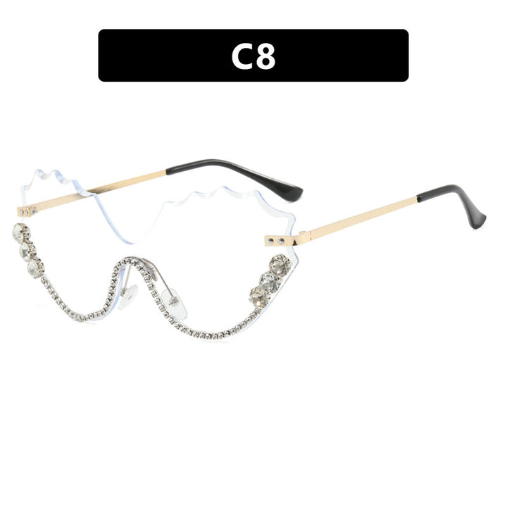 Women's extravagant sunglasses with sparkling accent and unique design Stornfield