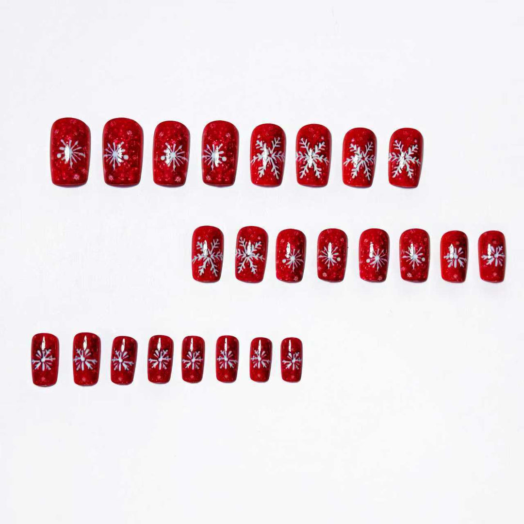 Creative Nail Art with Festive Snowflake Design Stornfield