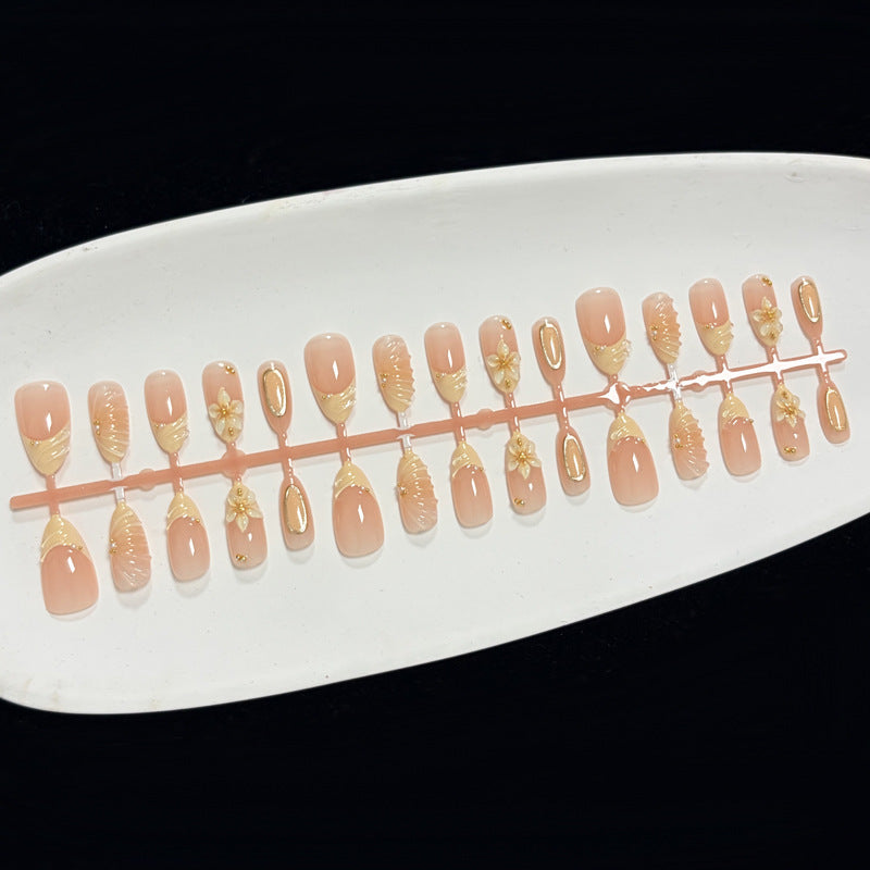 Decorative Floral Stiletto Press-On Nail Set Stornfield