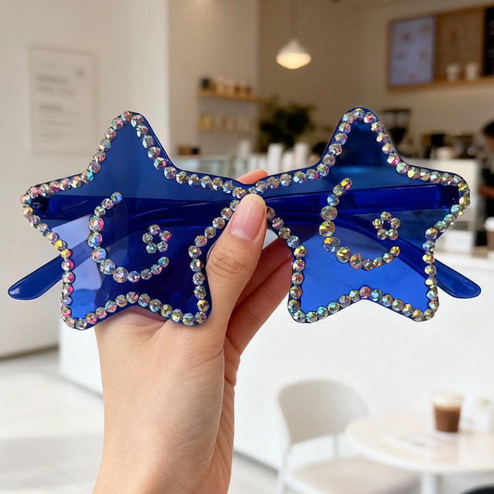 Star-Shaped Rhinestone Sunglasses Stornfield