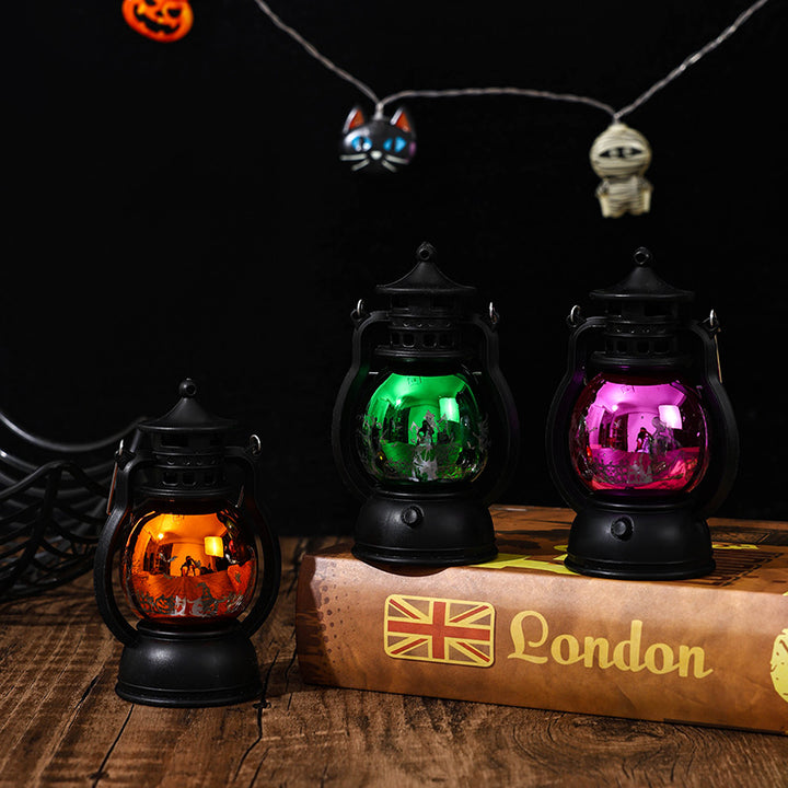 Nostalgic Lantern with Christmas Scenes Stornfield
