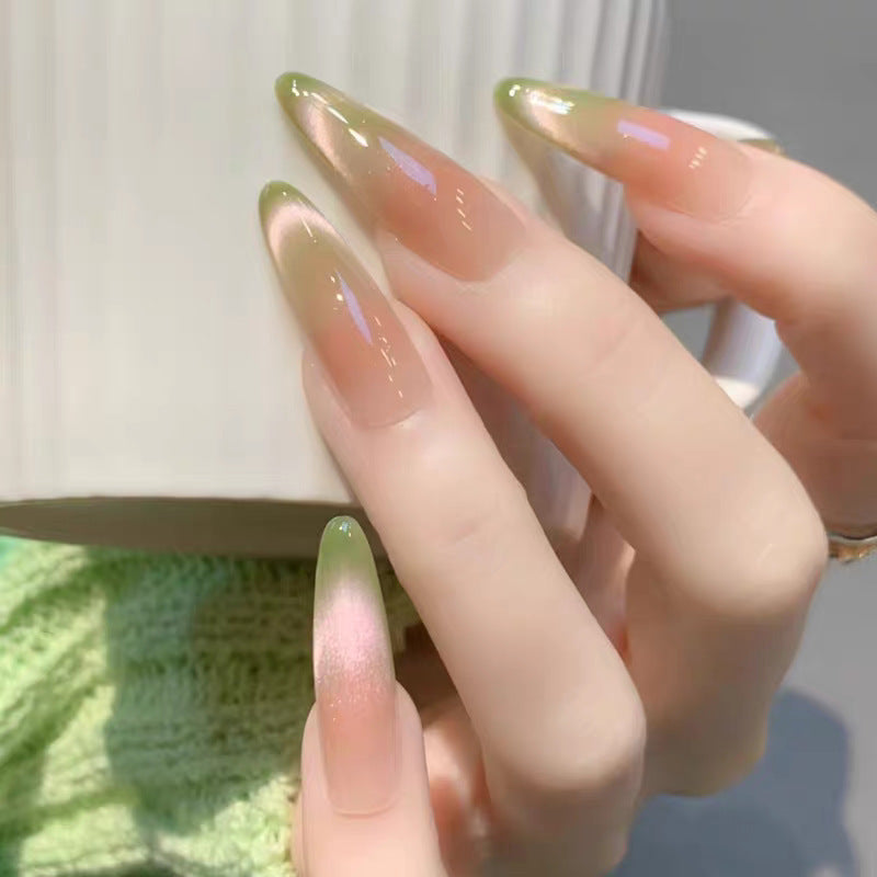 Artistic Almond-Shaped Press-On Nail Set Stornfield