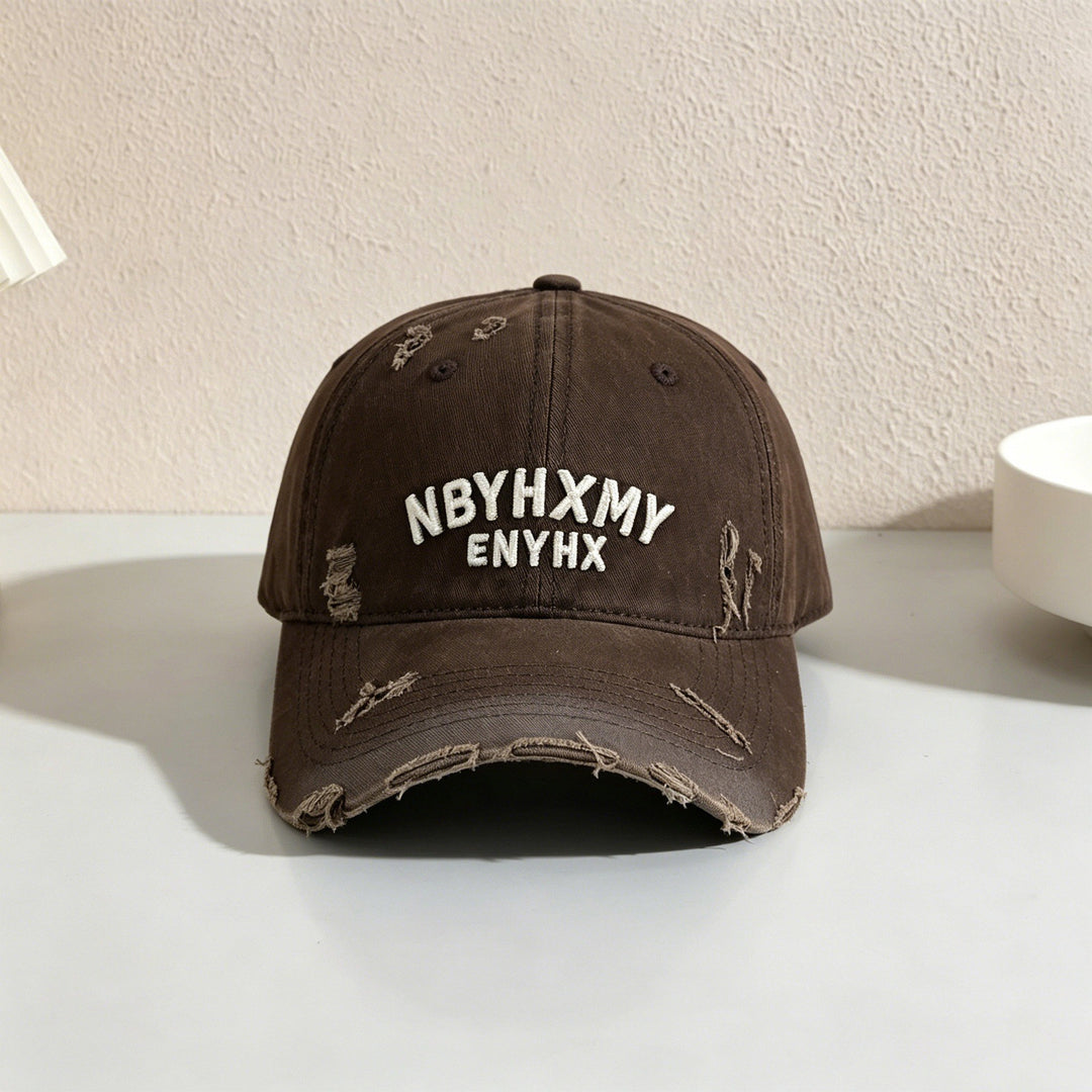 Men's Casual Distressed Textured Baseball Cap Stornfield