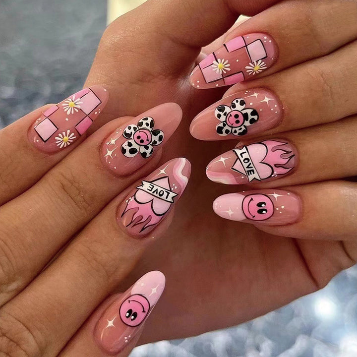 Artful Nail Extensions with Playful Design and Unique Motifs Stornfield
