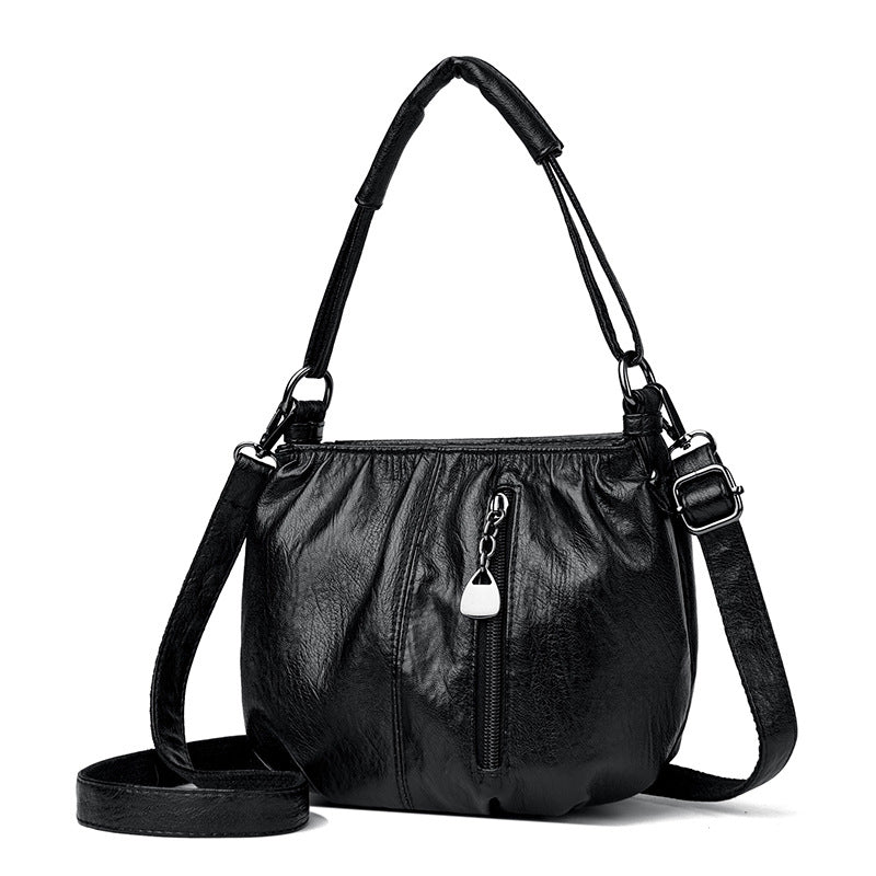Casual Leather Shoulder Bag