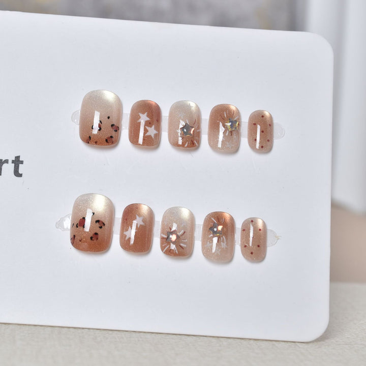 Artisan Floral Press-On Nail Set Stornfield