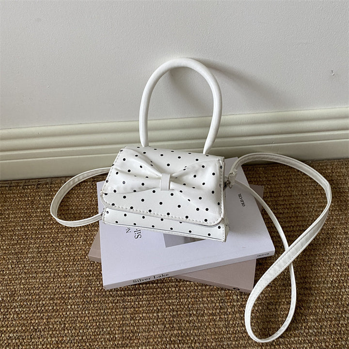 Polka Dot Structured Handbag