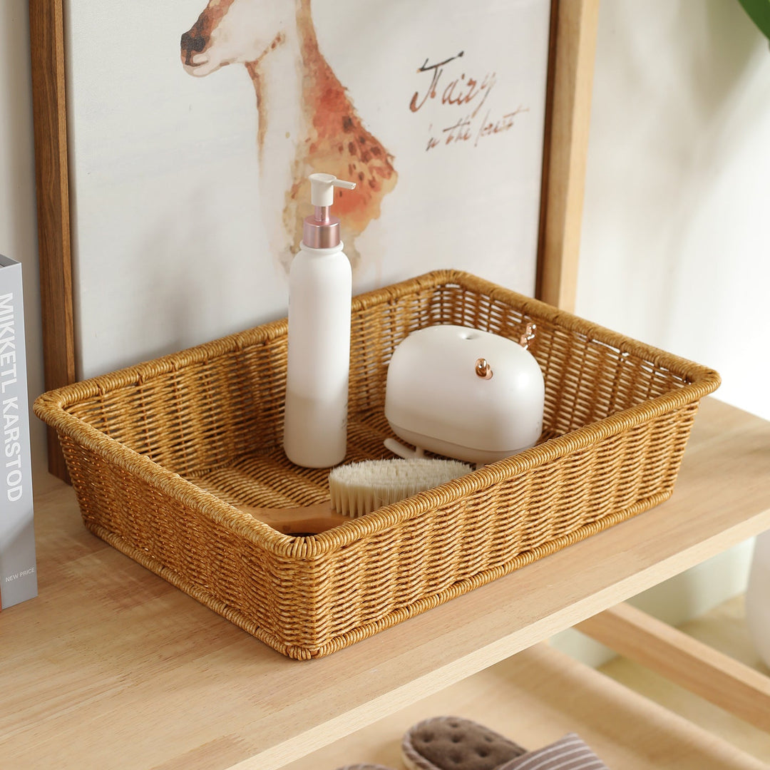Handwoven Rectangular Storage Basket Stornfield