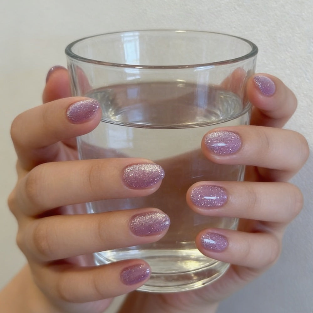 Sparkling Glossy Press-On Nail Set Stornfield