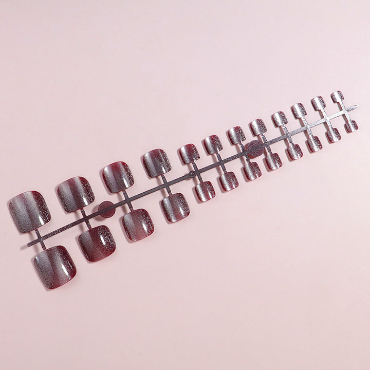 Glittering Press-On Toe Nail Set Stornfield