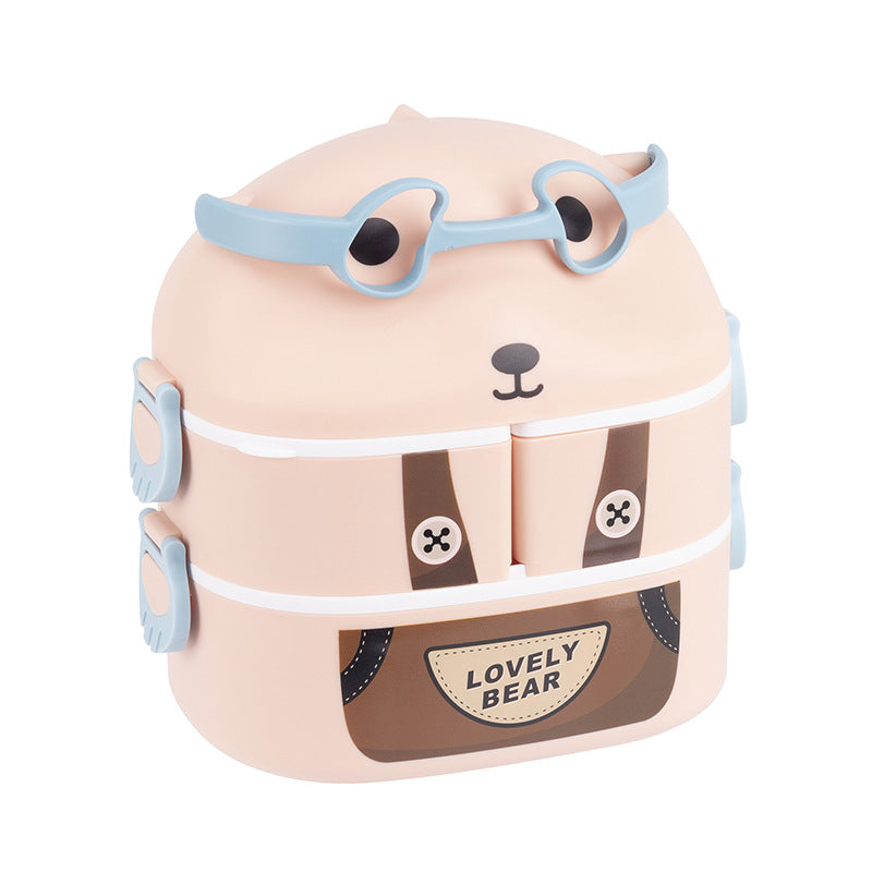 Cute Animal-Themed Portable Lunch Container