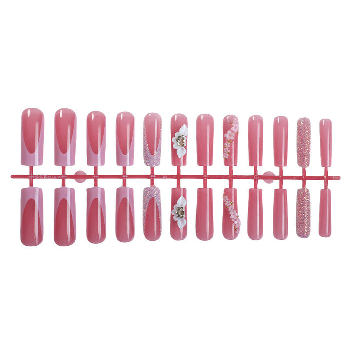 Elegant Floral Press-On Nail Art Set Stornfield 1788496102