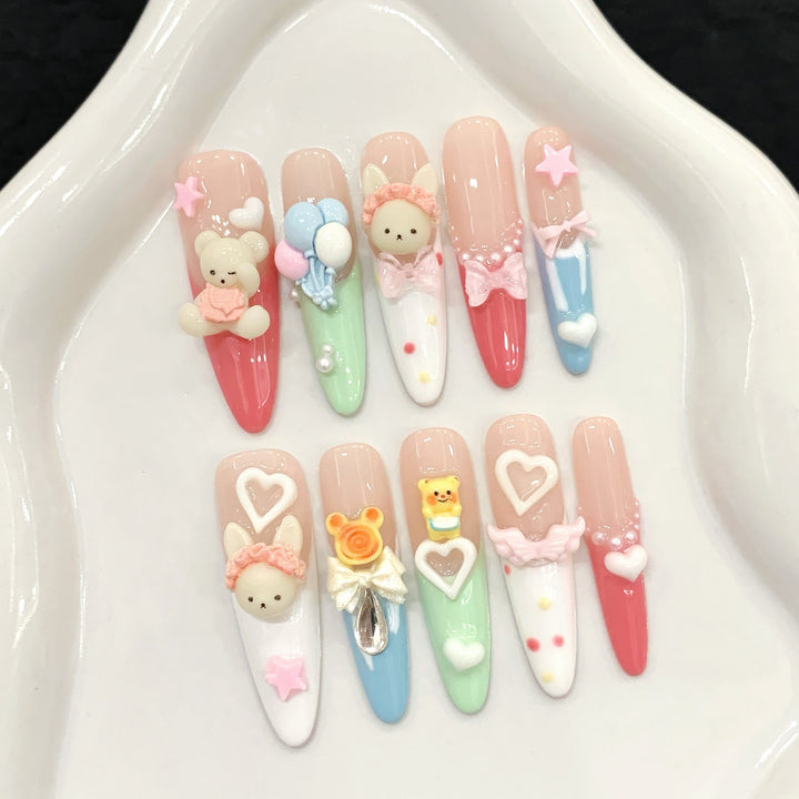 Creative Thematic Press-On Nail Set