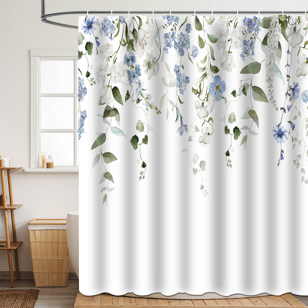 Floral Patterned Bathroom Shower Curtain Stornfield