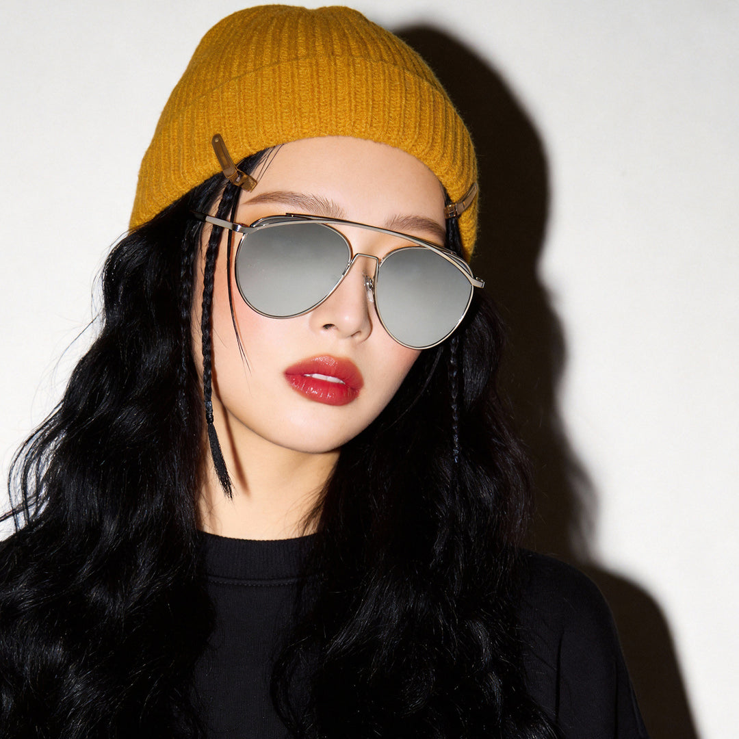 Women's Aviator Sunglasses with Elegant Metal Frame Stornfield