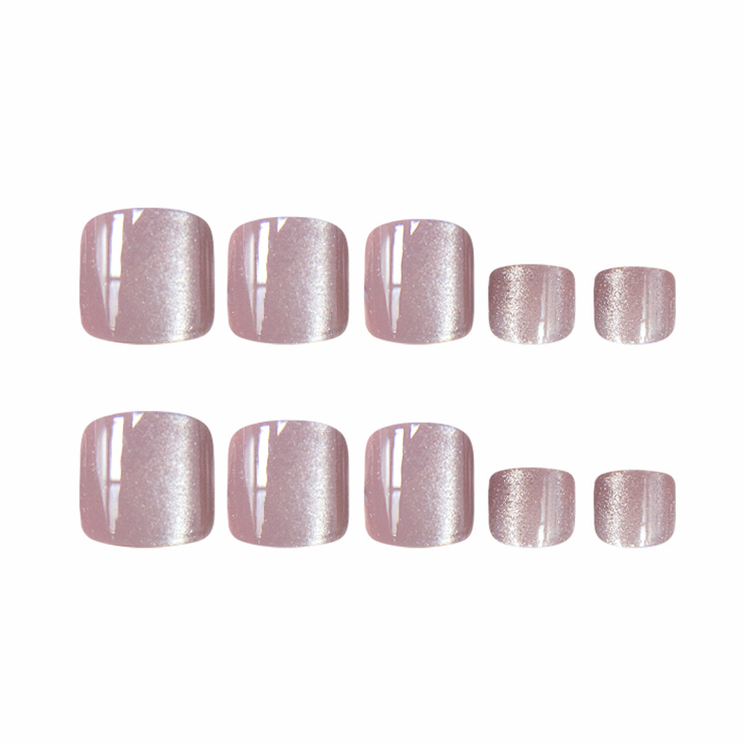 Elegant Glittered Pedicure Nail Art Stornfield