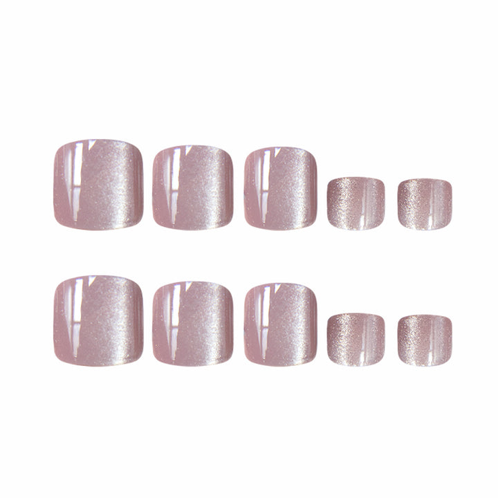 Elegant Glittered Pedicure Nail Art Stornfield