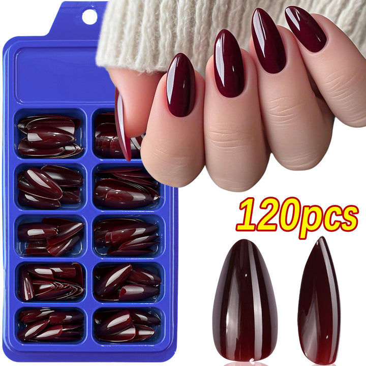 Premium Almond-Shaped False Nail Set Stornfield
