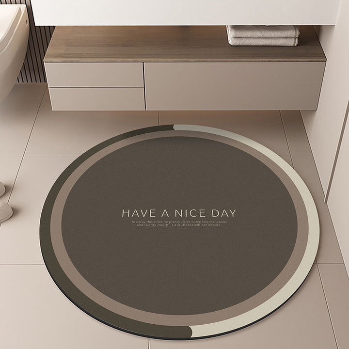 Moon-Themed Round Area Rug