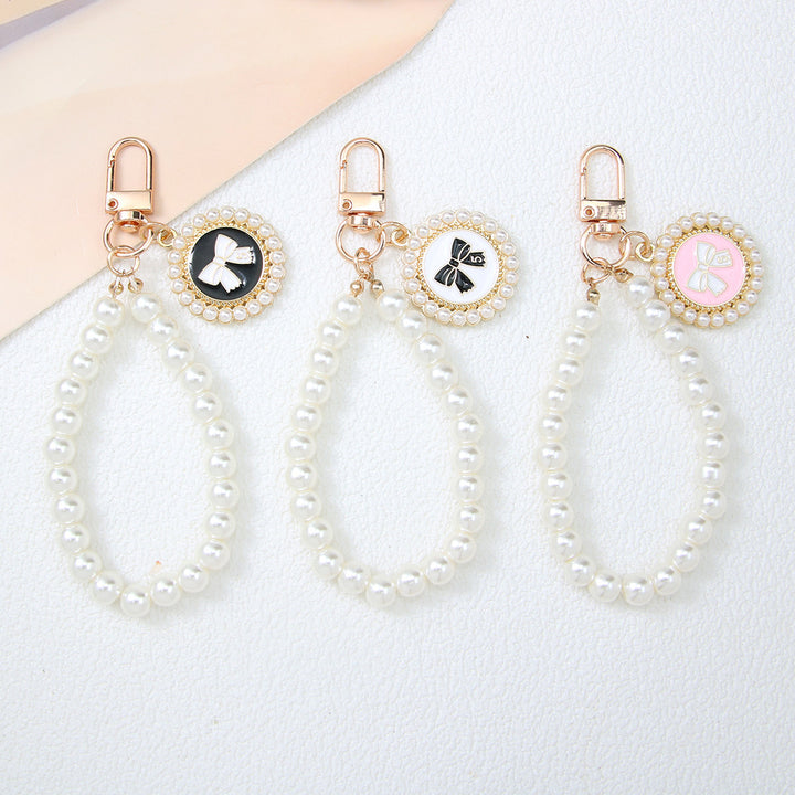 Elegant Pearl Beaded Keychain Stornfield
