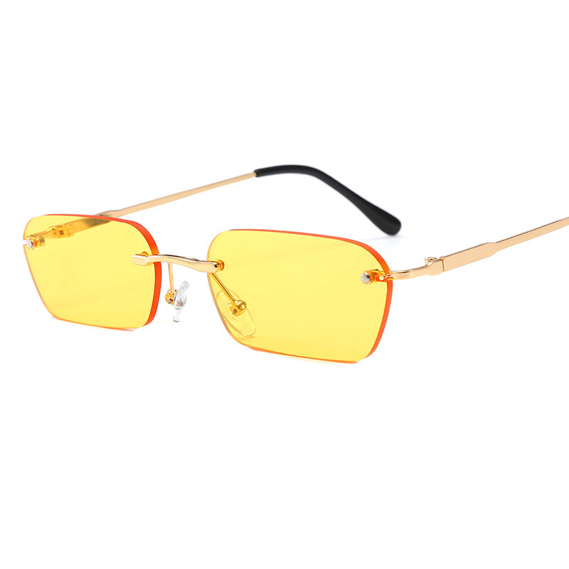 Women's fashionable rectangular sunglasses with luxurious metal frame Stornfield