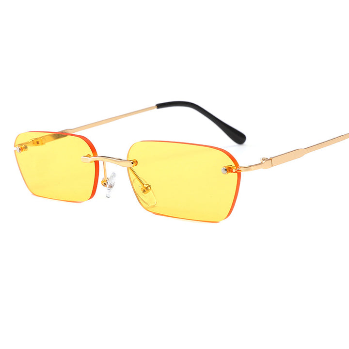 Women's fashionable rectangular sunglasses with luxurious metal frame Stornfield