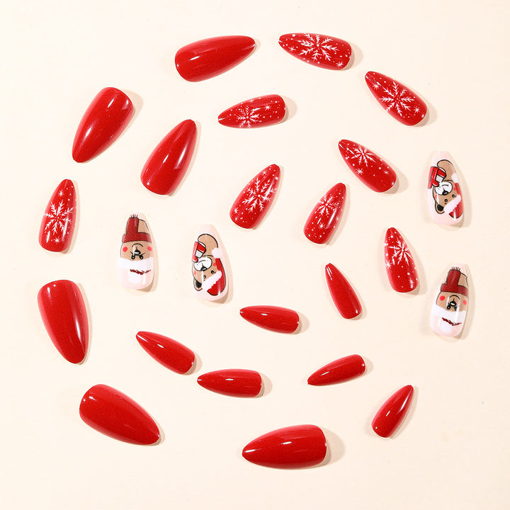 Artistic Holiday-Themed Nail Art Extensions Stornfield