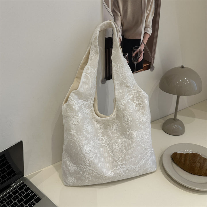 Elegant Lace-Trimmed Shoulder Bag Stornfield