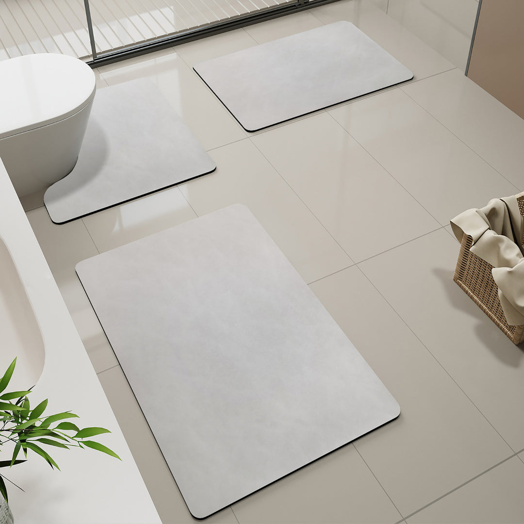 Soft Marble Pattern Bath Mat