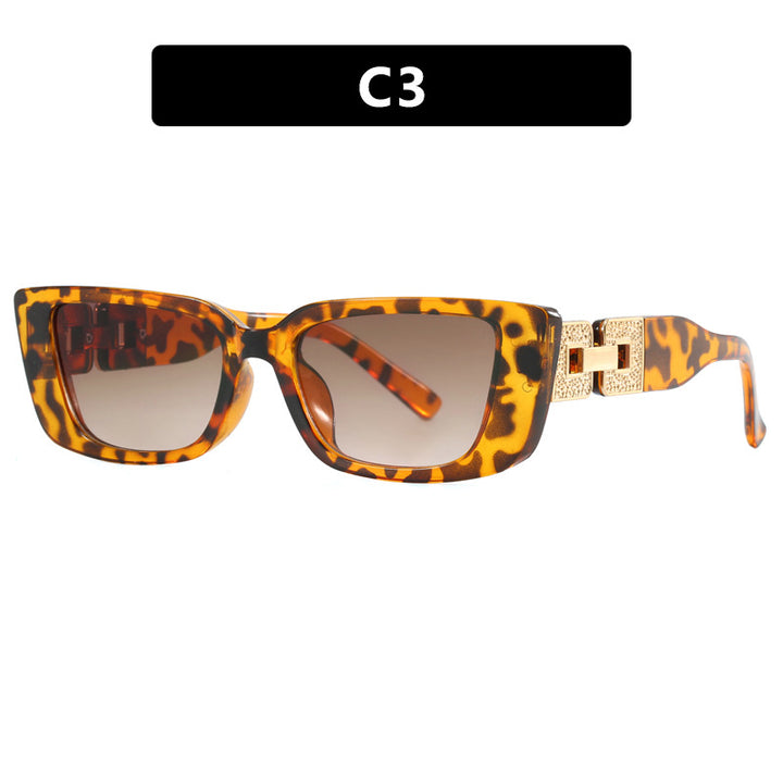 Women's trendy oversized sunglasses with unique leopard print Stornfield