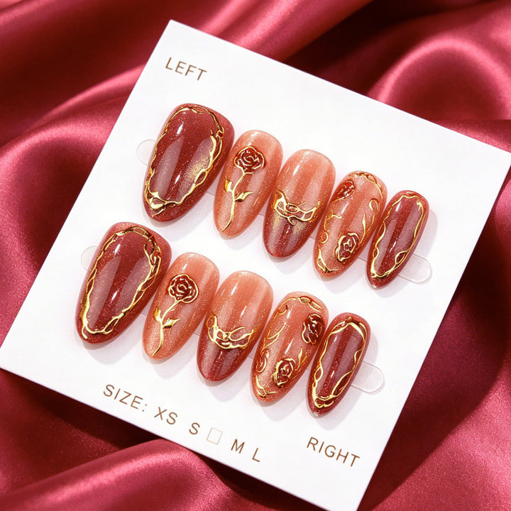 Artistic Press-On Nail Set